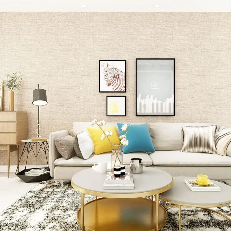 Peel and Stick Removable Wallpaper | 11 Best peel and stick wallpaper styles 17 Brown Neutral Wallpaper