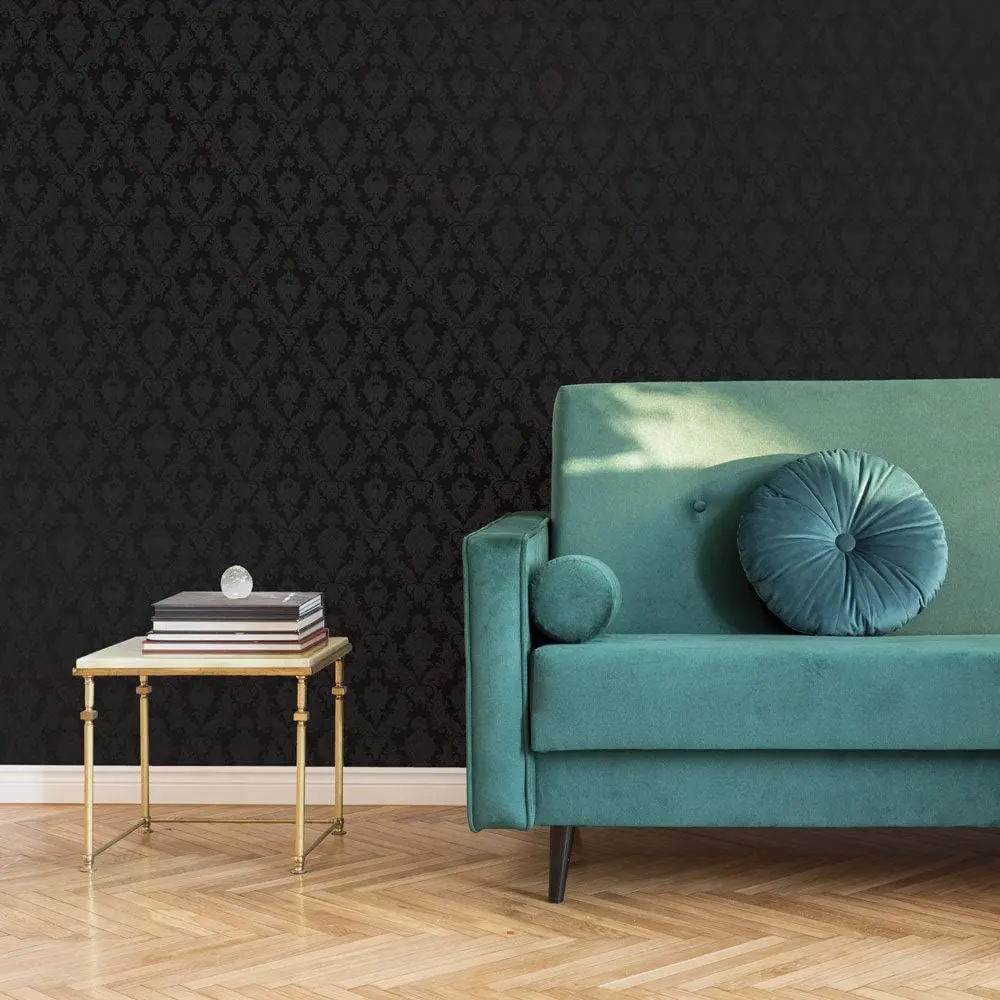 Peel and Stick Removable Wallpaper | 11 Best peel and stick wallpaper styles 23 Damask Wallpaper