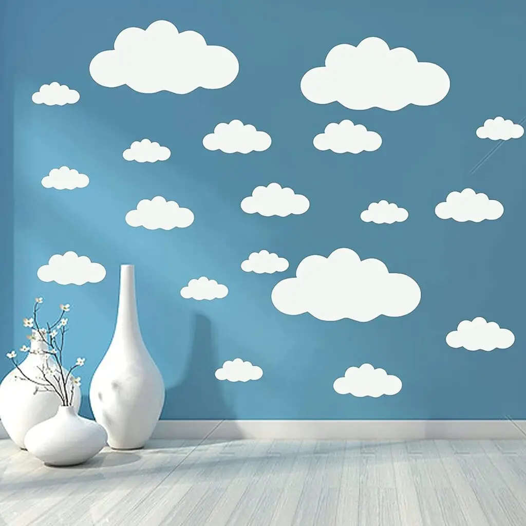 Peel and Stick Removable Wallpaper | 11 Best peel and stick wallpaper styles 26 Kids cloud Wallpaper