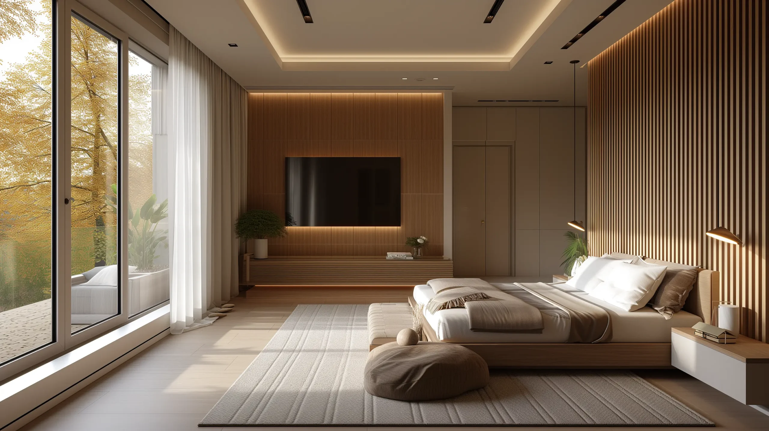 Neutral Bedroom Ideas modern bedroom showcasing a Neutral Color Scheme Master Bedroom in Neutral Colors