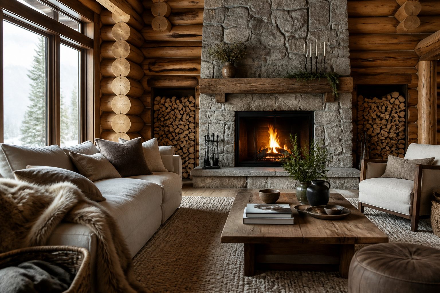 Winter Retreat: A Guide to Log Home Interiors 6 Defining Your Log Home Interior Style