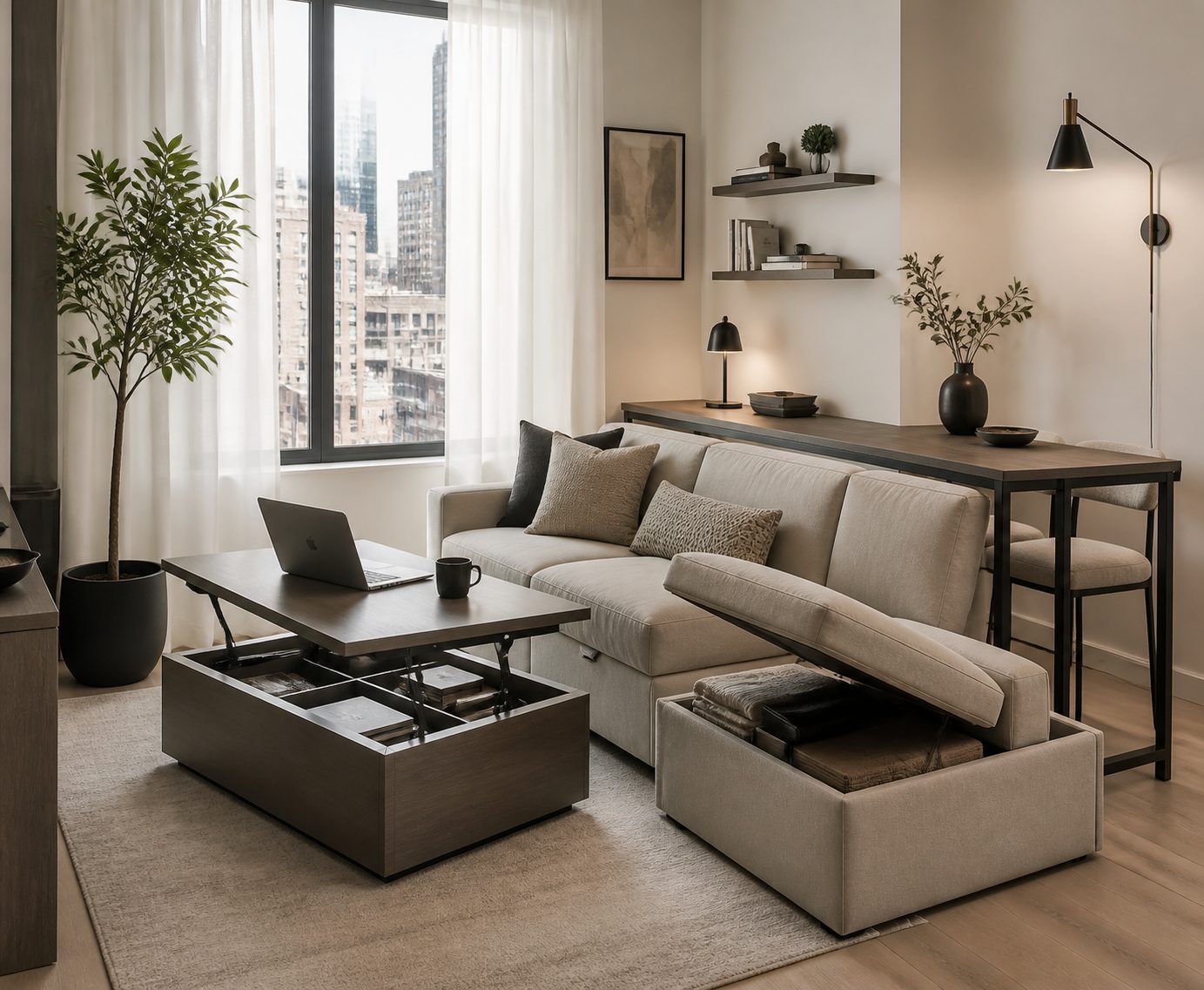 Small Living Room Decorating Ideas That Maximize Space in 2026 3 Embrace Multifunctional Pieces That Earn Their Space