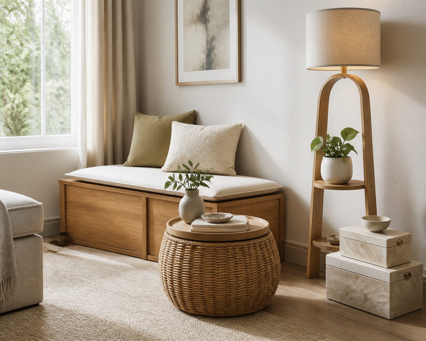 How To Decorate Room With Simple Things 7 3. Add Decorative Pieces That Serve Multiple Purposes