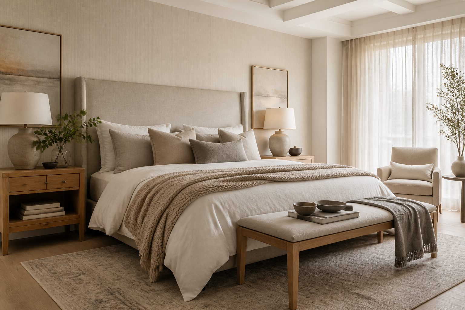 The Art of Creating a Cozy Neutral Bedroom: Your Guide to Timeless Serenity 7 Essential Design Principles for Neutral Spaces