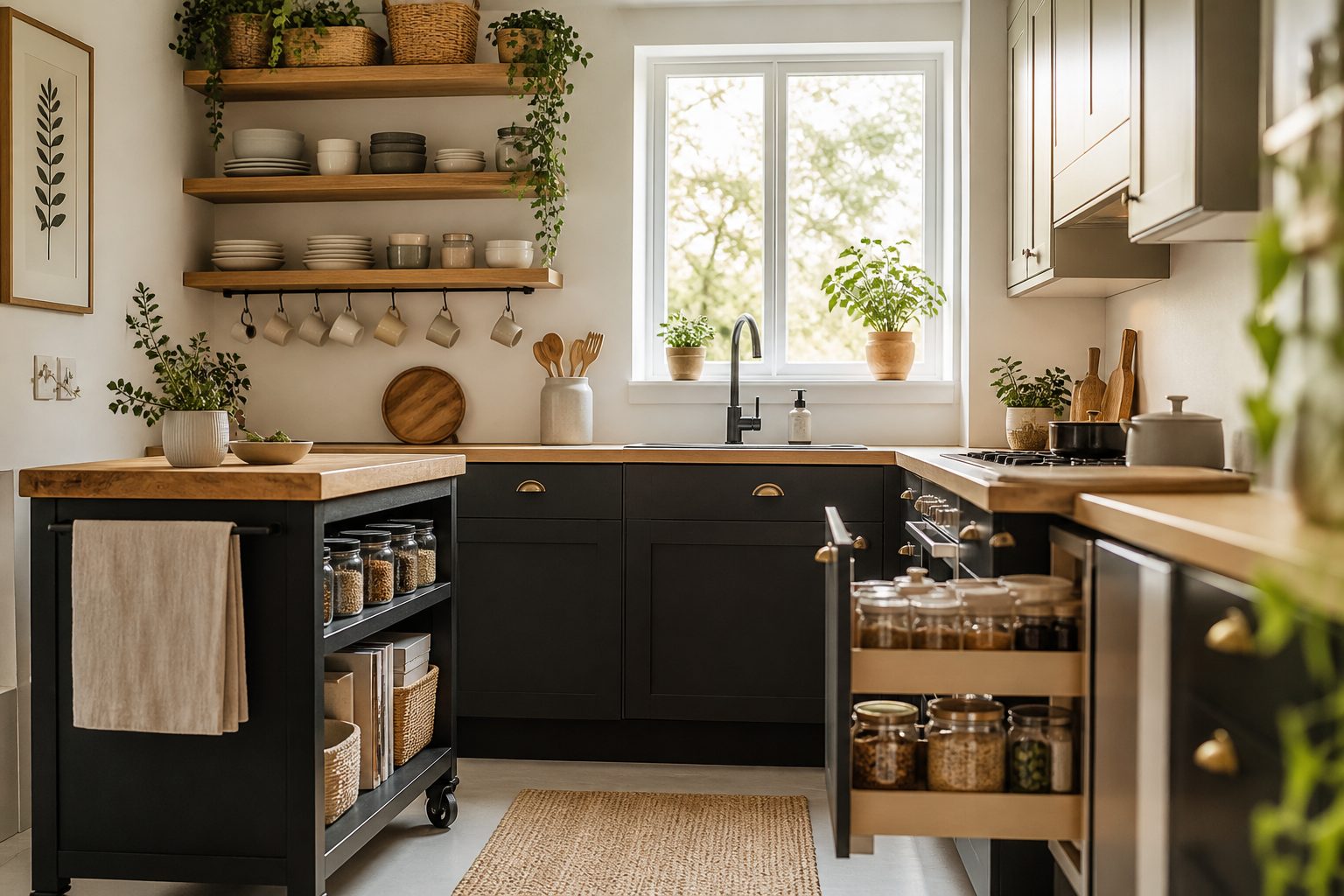 Affordable Kitchen Decor Ideas 2026: Style on a Budget 3 2. Smart Storage Solutions: Function Meets Style